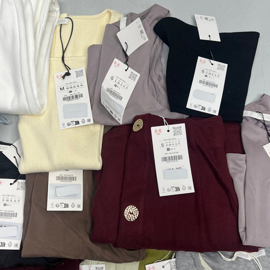 ZA@ ZARA Lot of Assorted Clothing Tops & Bottoms Women's Sz S/M / Girls Sz 12-13 Multicolor