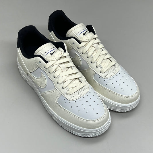 NIKE Air Force 1 07' LX Leather Sz Women's 7 Sail/Coconut Milk-Black DZ2708 101