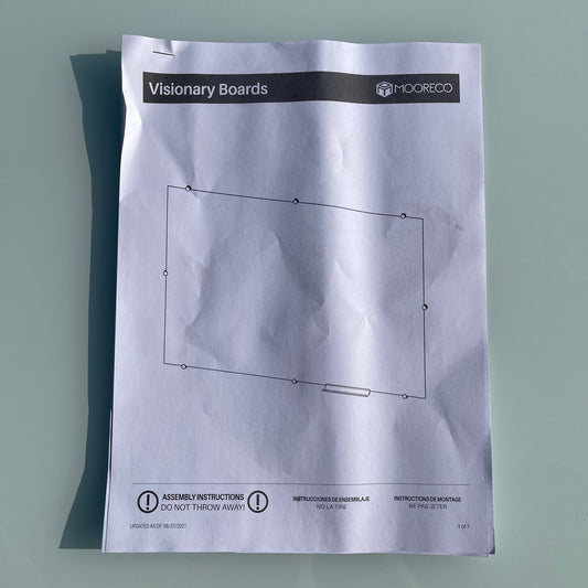 ZA@ Pallet of MOORECO Visionary Glass Board 4’ x 6’ 83845 (AS-IS)