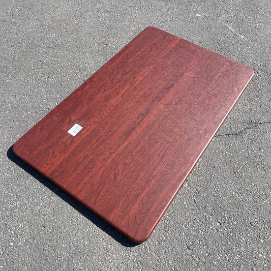 LANCASTER Rectangular Thermo-Formed Table Top 48"x30"x1" Red Mahogany Finish