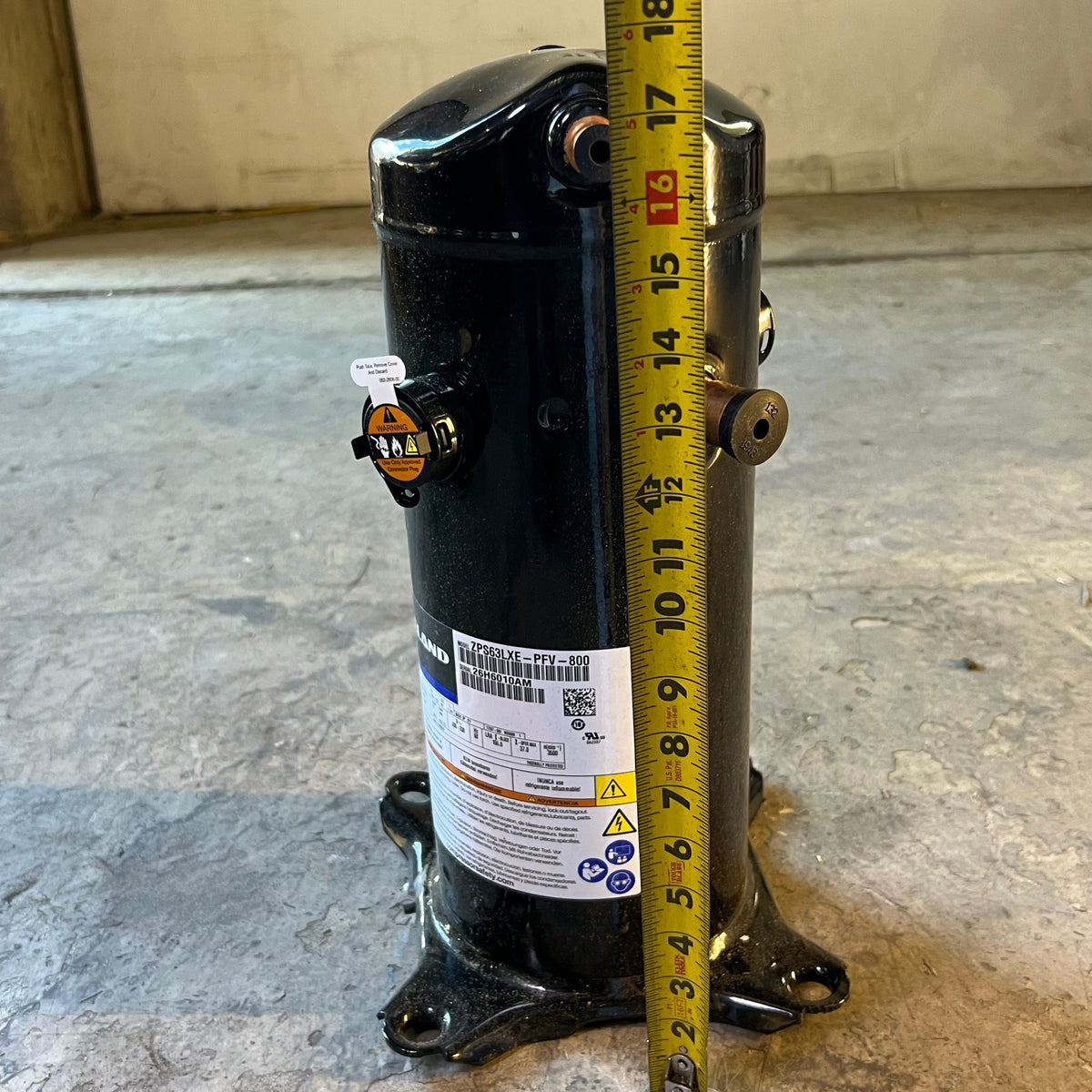 COPELAND Scroll Compressor 208-230V 1 PH Black ZPS63LXW-PFV-800 (New Other, Distressed Box)