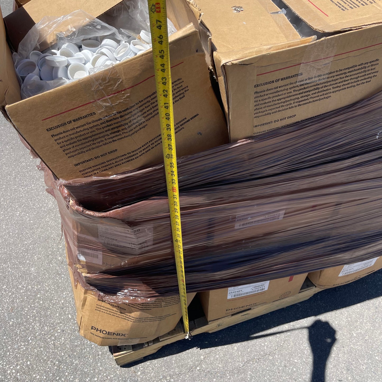 ZA@ Pallet of PHOENIX Safety Lids for Medicine Bottles White 045CRCSTPTA (New)(A)