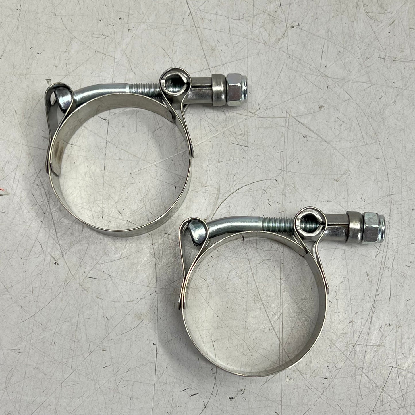 GATES (2 PACK) Green Stripe Hose Clamp Stainless Steel 1-3/4" to 2" Silver 32752