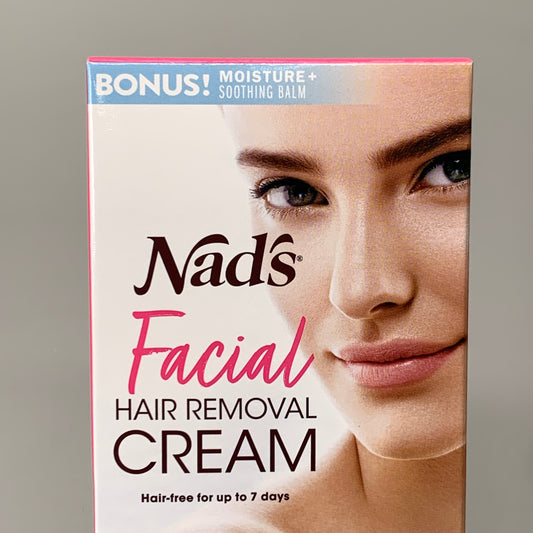 NADS 3 PK Facial Hair Removal Cream Soothing Calendula and Almond Oil 0.99oz 4446EN06