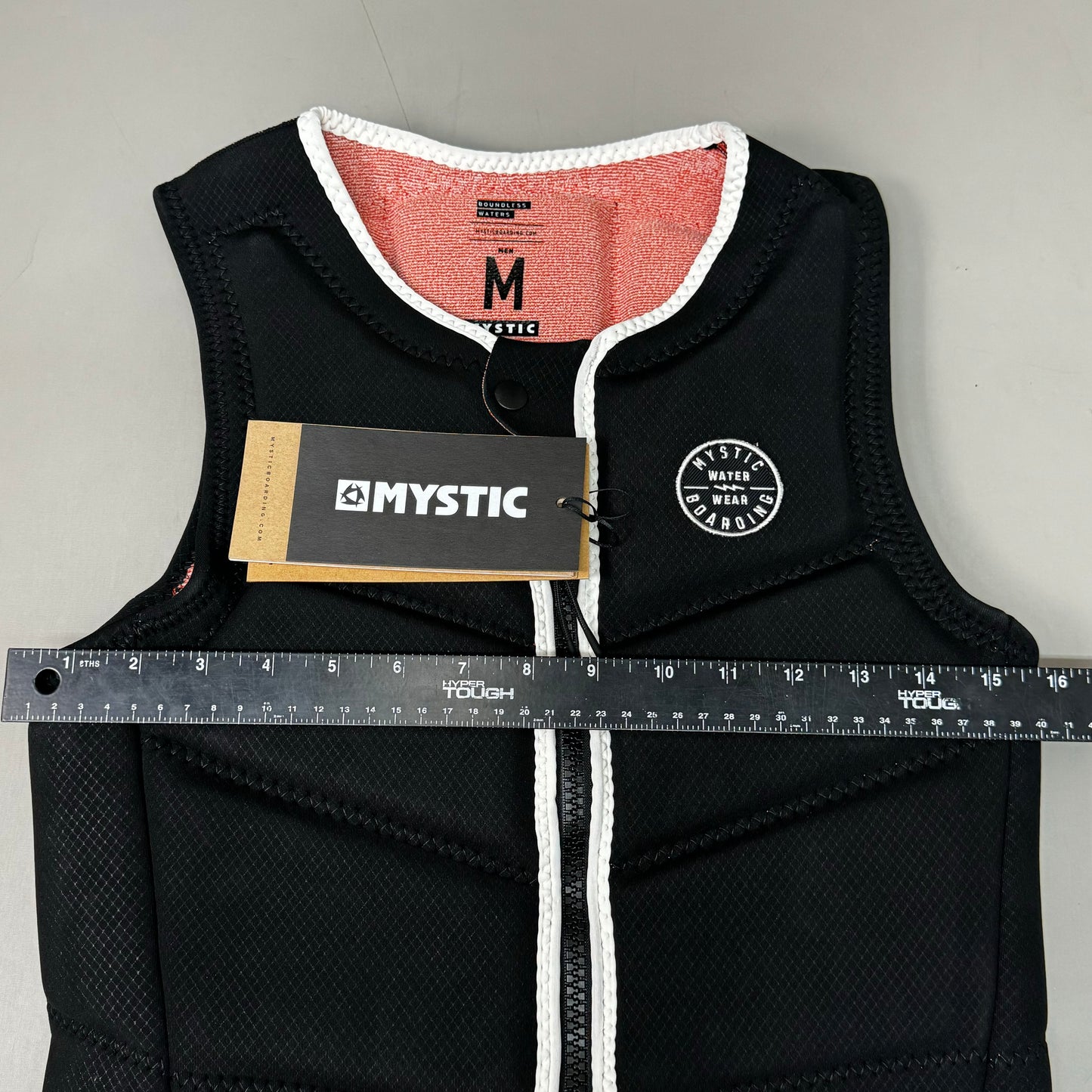 MYSTIC Foil Surfing Impact Vest Fzip Kite NBR Foam Sz M Black 35005.220140