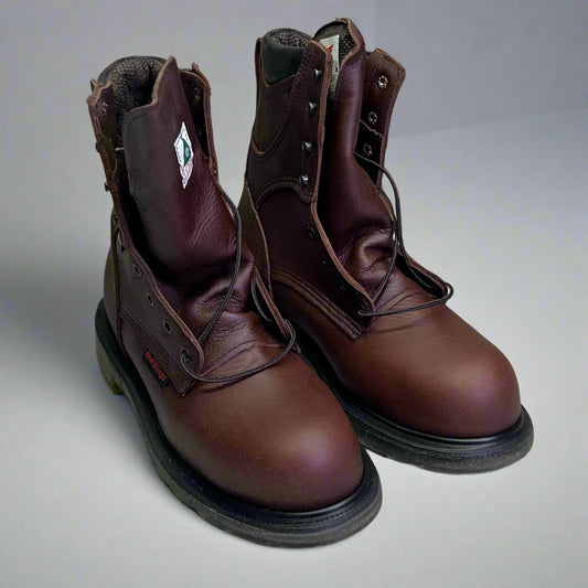 RED WING SHOES  Men's Sz 7.5 Insulated, Waterproof CSA Safety Toe Boot, Brown 2412 (New Other, Dirty Box)