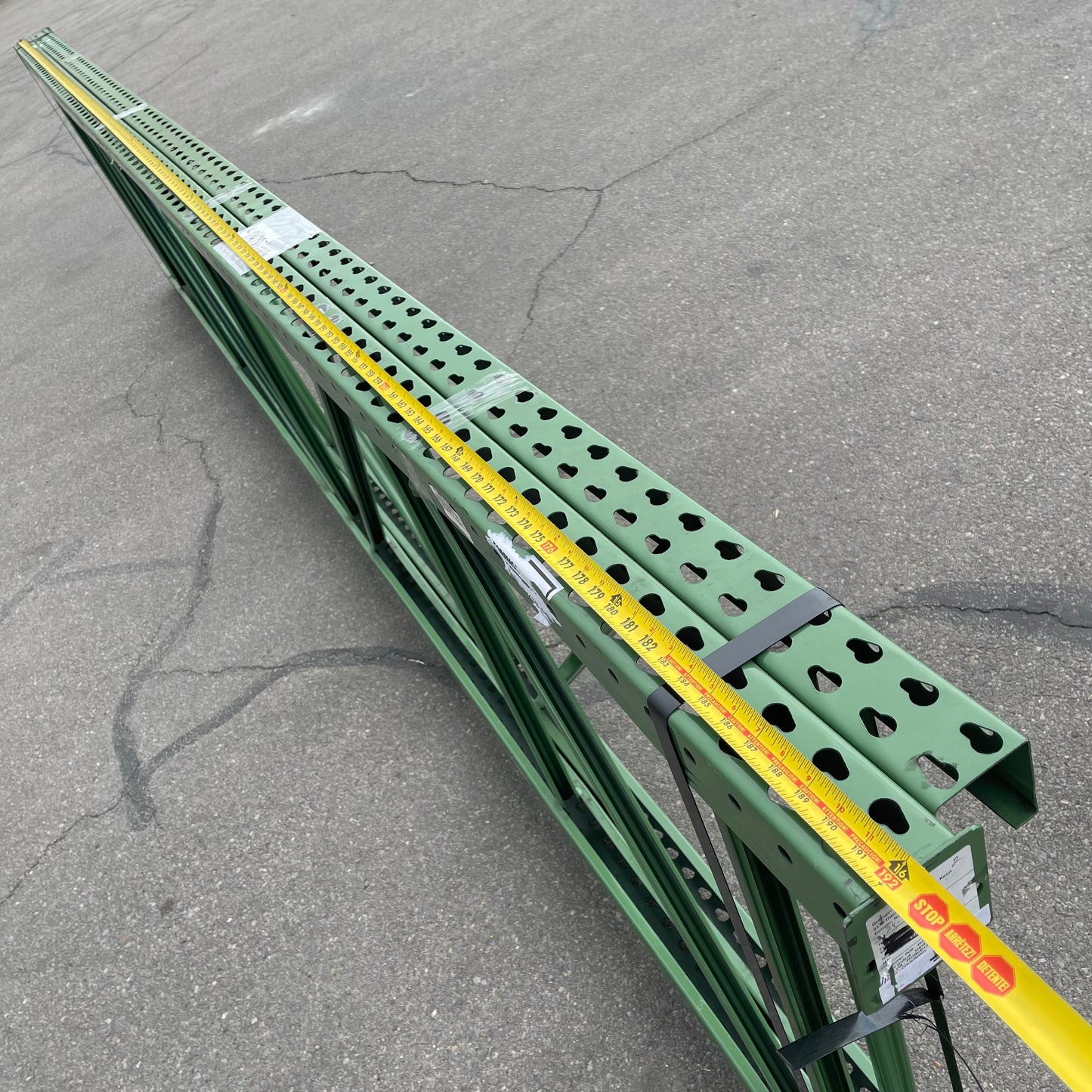 Z@ HUSKY RACK & WIRE Pallet Racking Uprights 16’ x 42.5” x 3.5” Green
