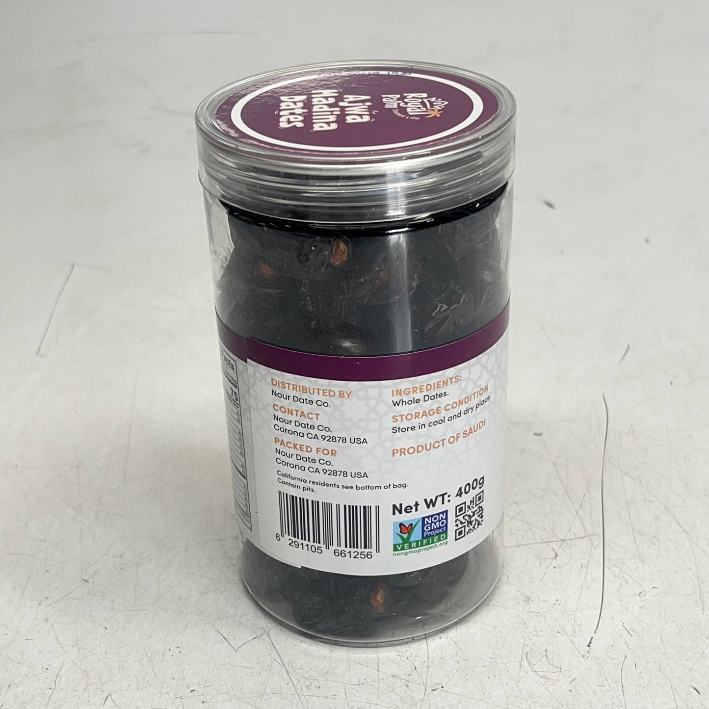 ROYAL PALM (2 PACK) Premium Vegan Dates Ajwa Madina Dates 400g BB 09/27