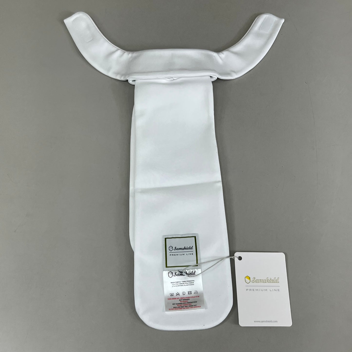 SAMSHIELD Plastron White Equestrian Riding Tie Women's Sz XS/S White