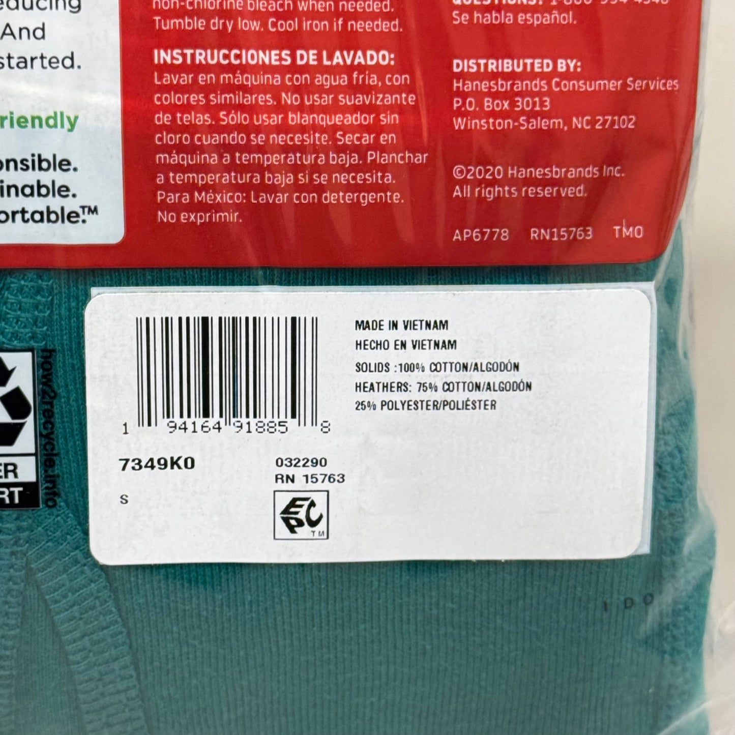 HANES (10 PACK!) Men's Boxer Briefs Sz S/P 28-30" (70-75cm) Multi-Colors 7349K0