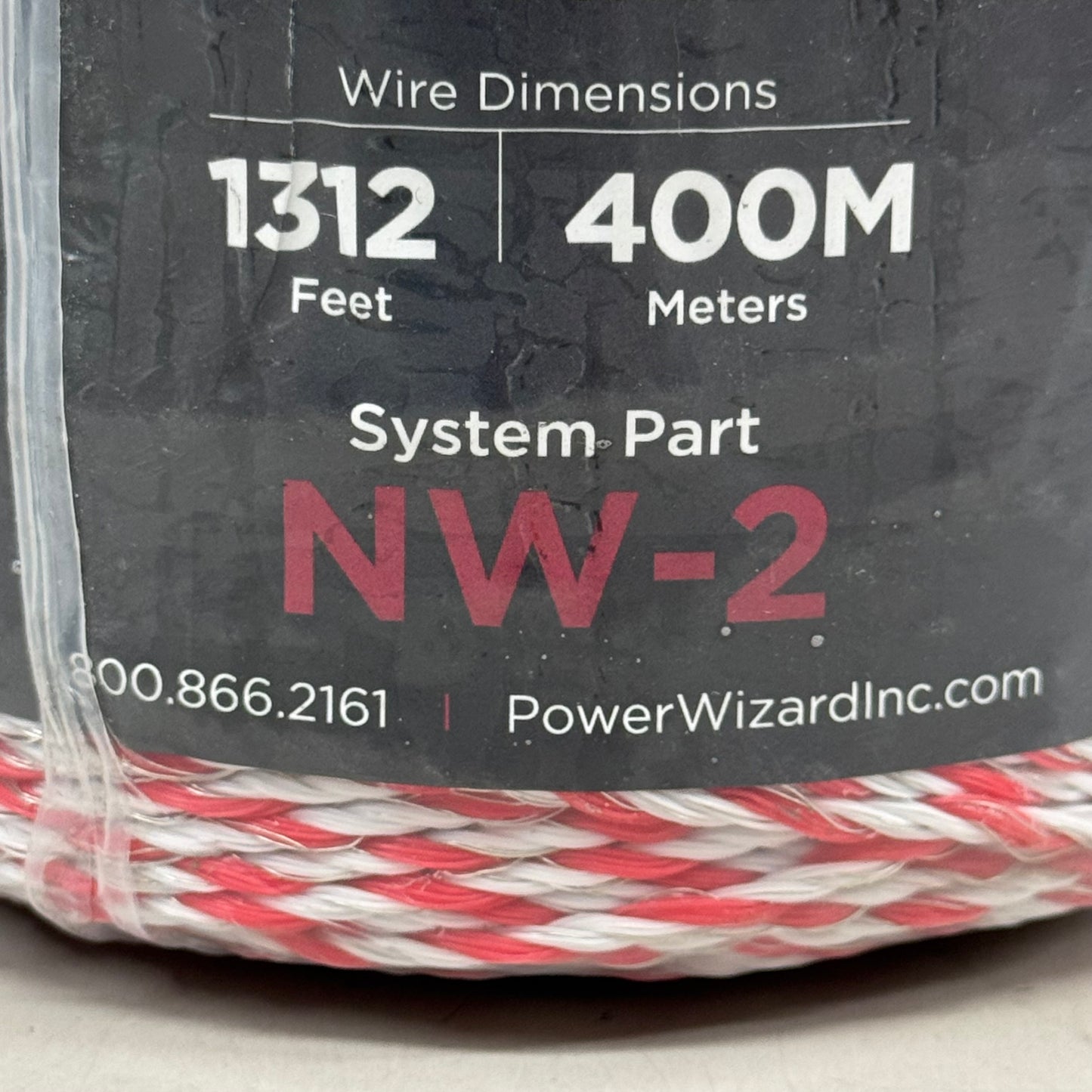 POWER WIZARD Nitro Wire Premium Stranded, Copper/SS Conductor Red/White 1312'