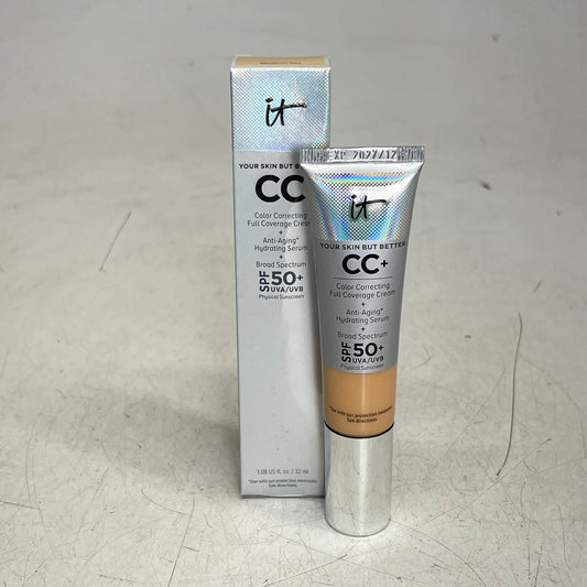 IT COSMETICS Cc+ Full-coverage Foundation w/ Spf 50+ 1.08oz Medium Tan BB 12/27