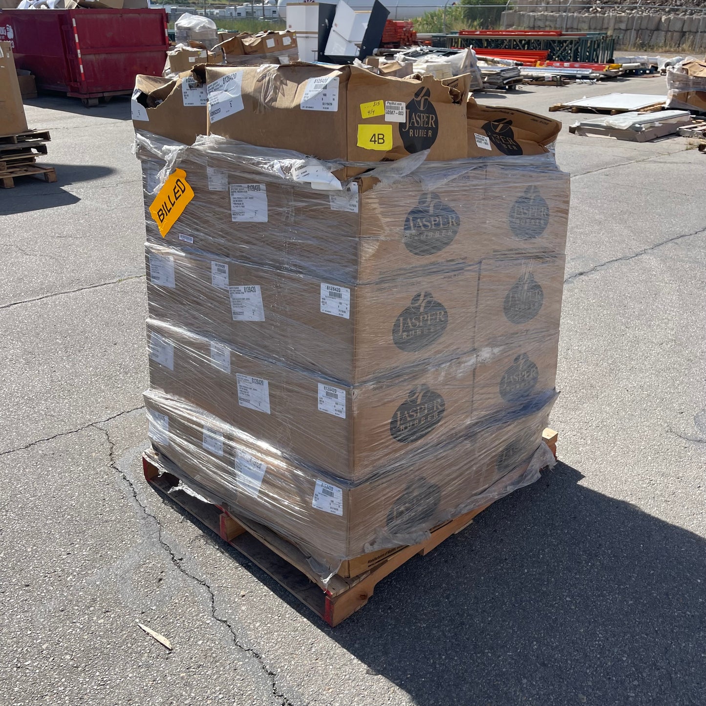 ZA@ Pallet of JASPER RUBBER Rectangle Gaskets 9"x6" 002652237 (AS-IS)(B)
