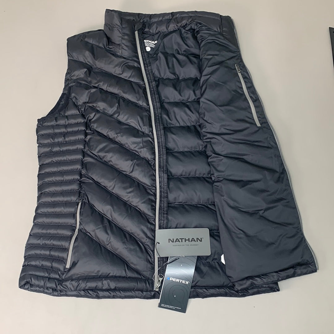 NATHAN Puffer Vest Pertex Eco Running Women's XL Black NS50600-00001-XL (New)