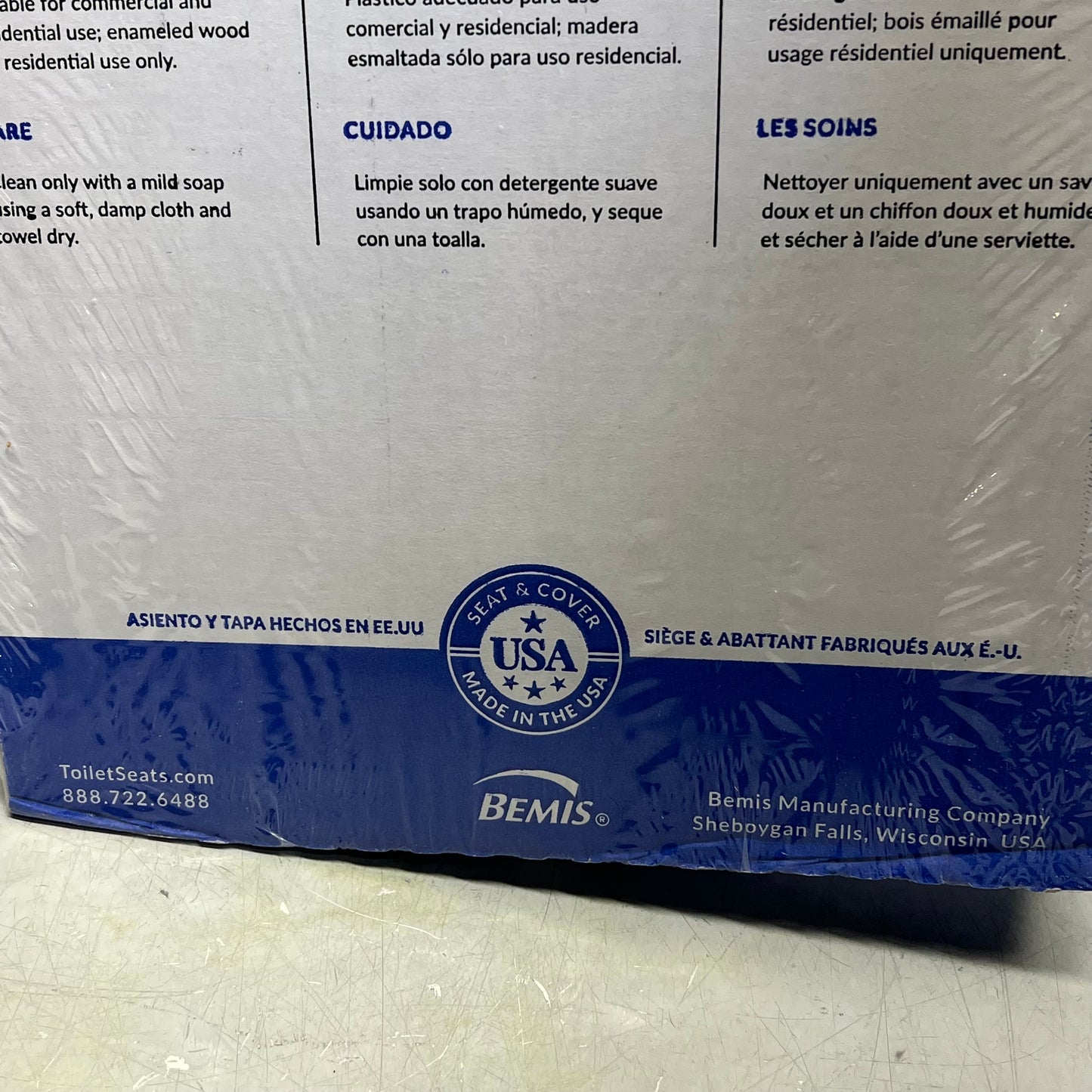 BEMIS Mayfair Affinity Elongated Plastic Toilet Seat Slow Close White 187SLOW000