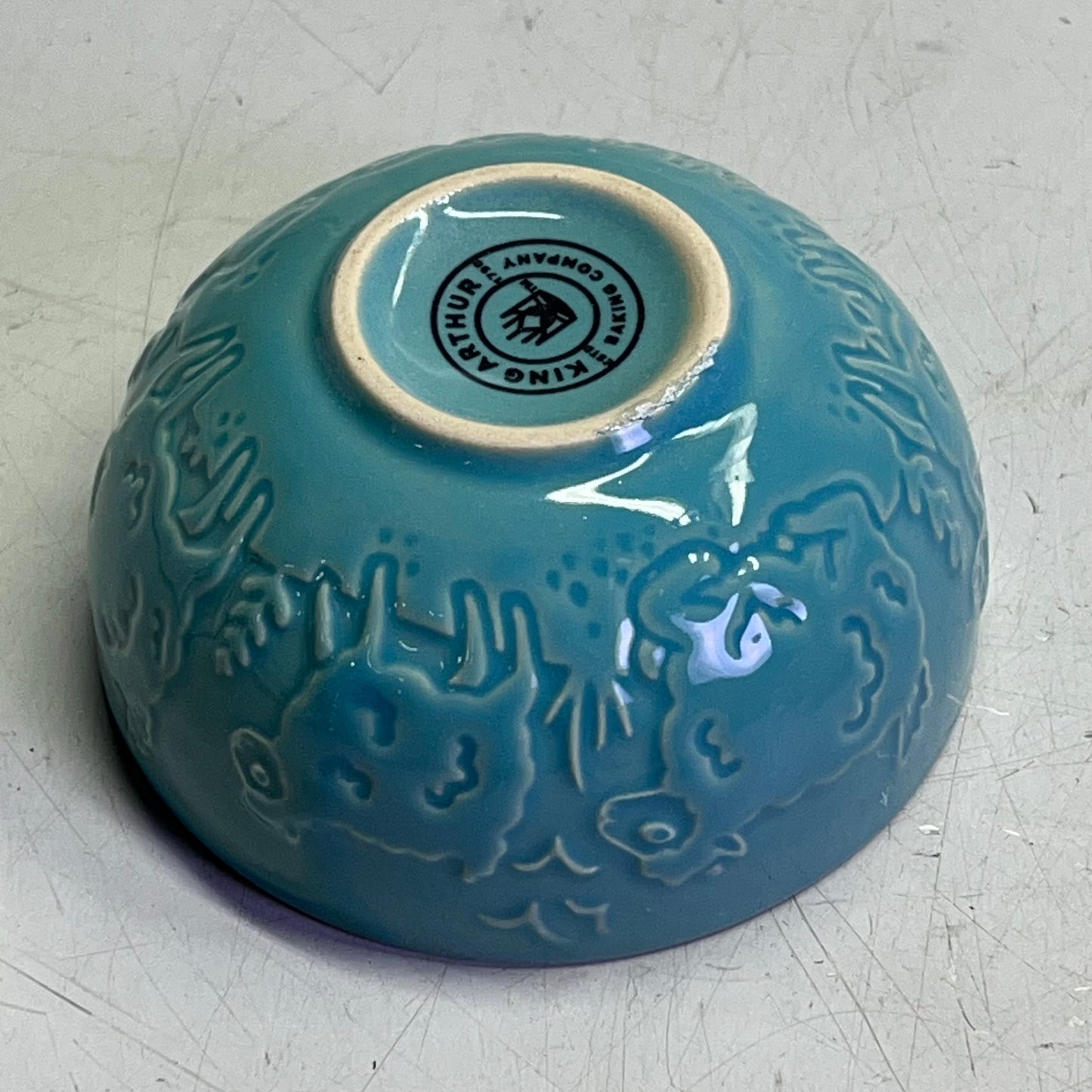 ZA@ KING ARTHUR  (SET OF 4) In The Farmyard Prep Bowls 6oz Cap Red/Yellow/White/Blue 51245