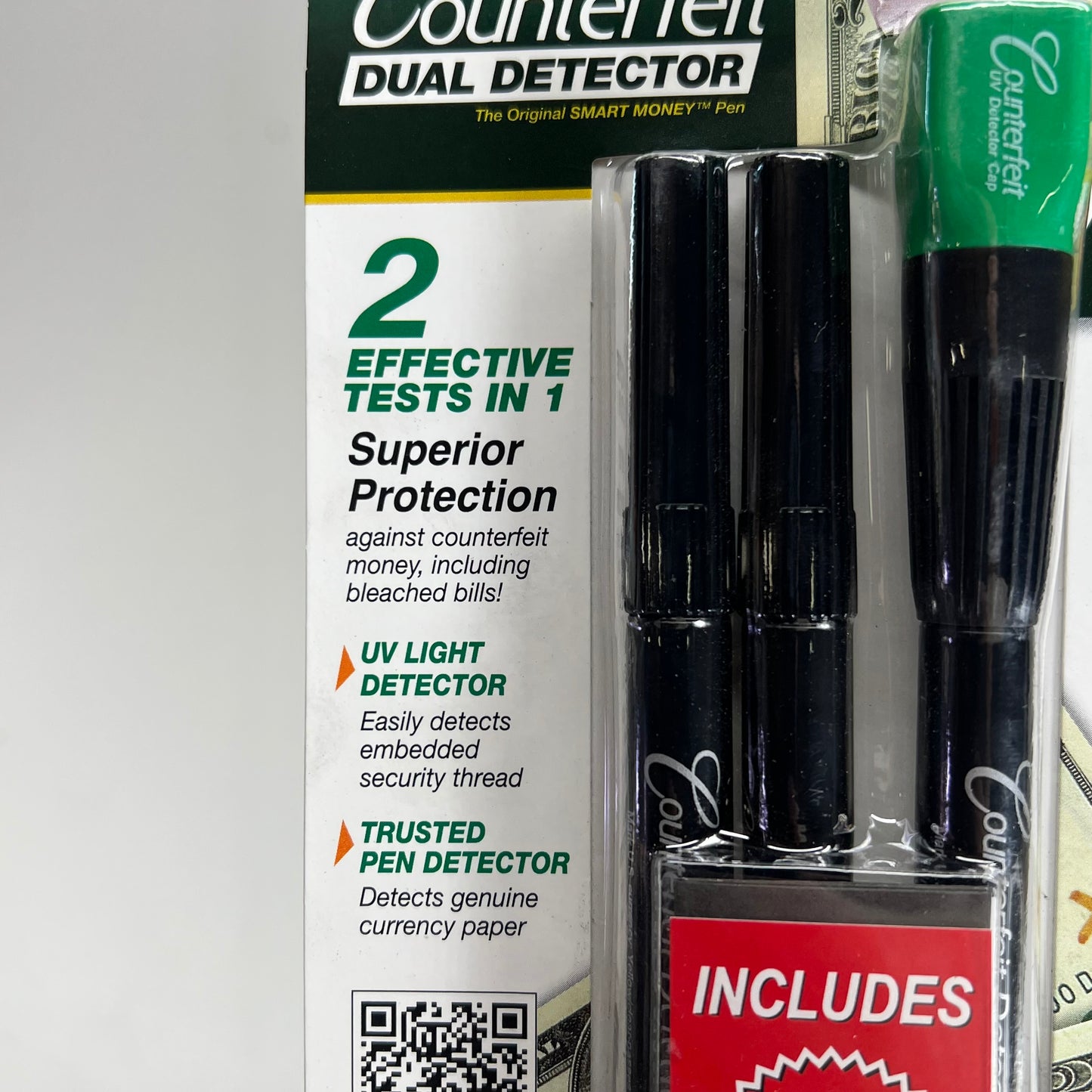 DRI MARK (2 PACK, 3 EACH) Counterfeit Dual Detector Uv Light Bonus Pack 351UVB