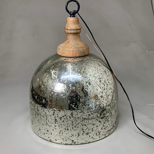 CAPITAL LIGHTING Inglewood Stone Seeded Mercury Pendant Light 20" x 5" x 15" Bronze (New) lo