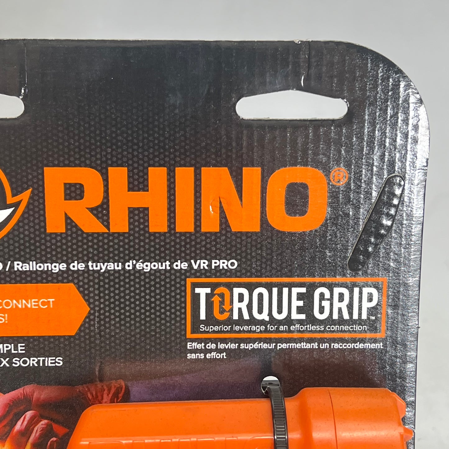 CAMCO Rhino Rv Sewer Extender Pro W/ Led Flashlight  5" Universal Orange 39570
