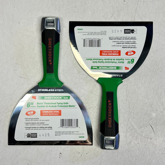 SHEETROCK  Matrix Stainless Steel Putty Knife Flexible Stainless Steel 6" 340506