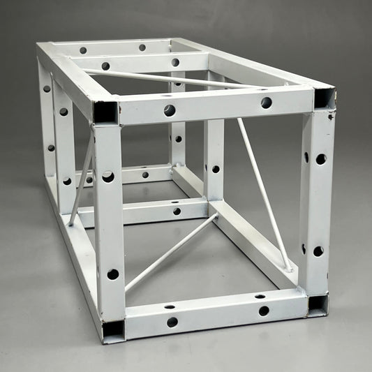 ZA@ FINEX INTERNATIONAL Metal Structure Display Rack 8"x8"x20" White