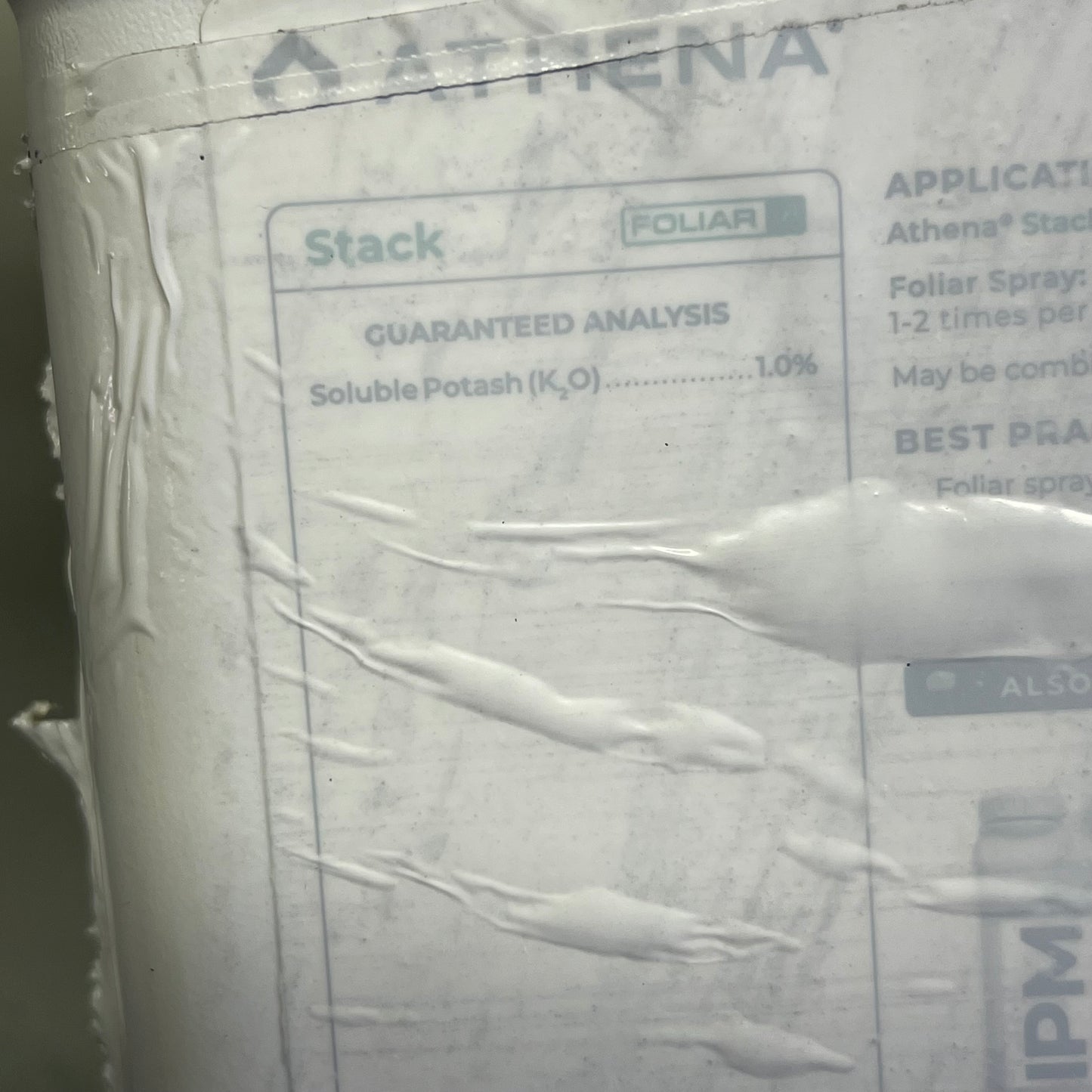 ATHENA  Stack Bloom Enhancer 0-0-1 Natural Plant Nutrient 1 Gallon Clear LQ-STK