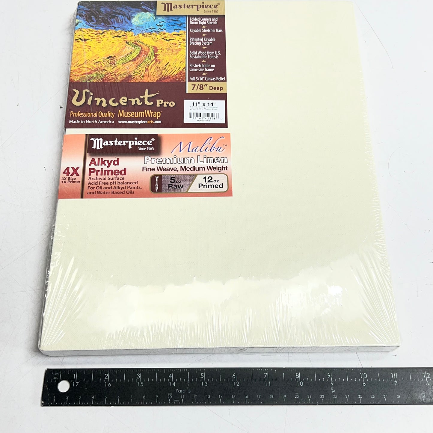 VINCENT PRO Malibu Premium Linen Canvas Sz 11" x 14", Beige 42328