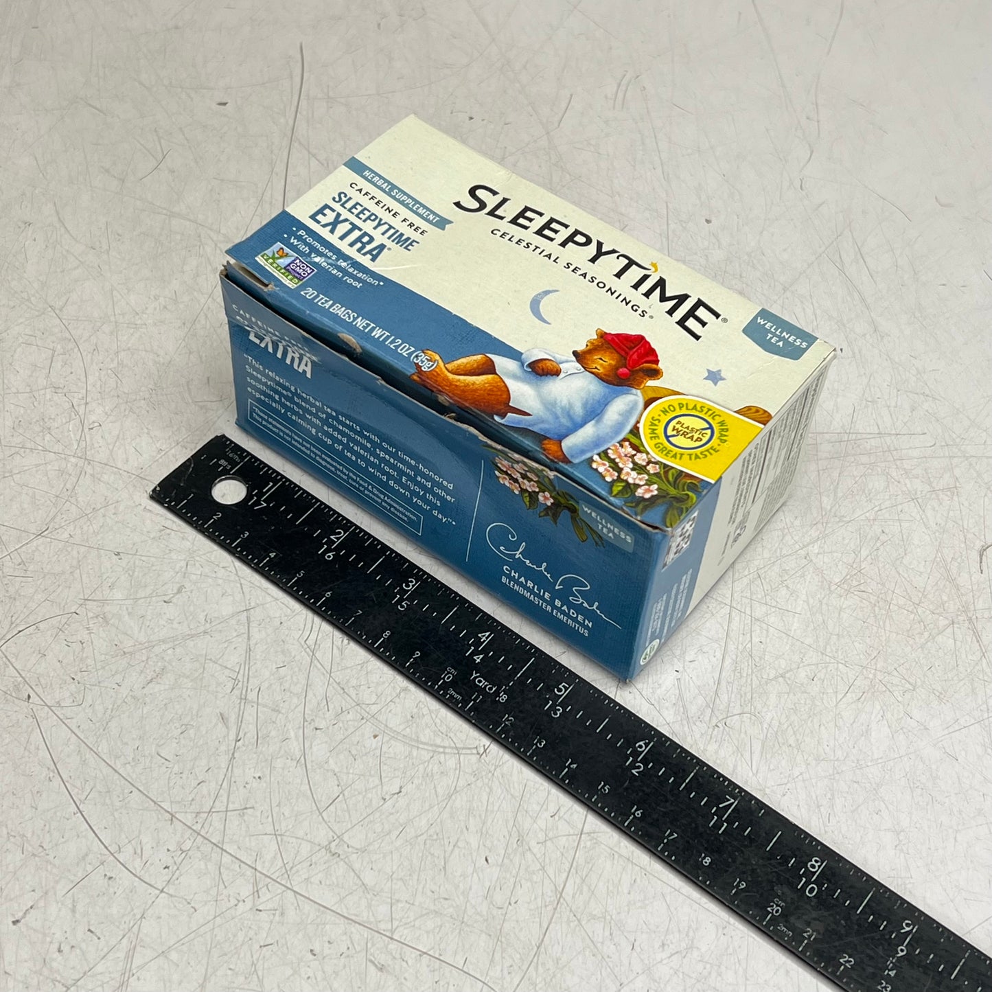 CELESTIAL (6 PACK, 20 EACH) Sleepytime Extra Wellness Tea Caffeine Free BB 07/27