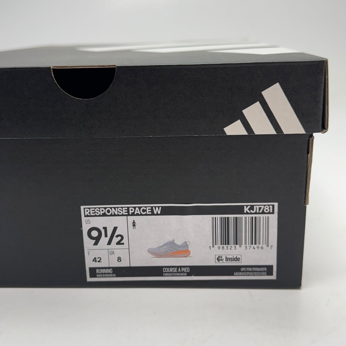 ADIDAS Response Pace W Women's Running Shoes Sz 9 1/2, White KJT781