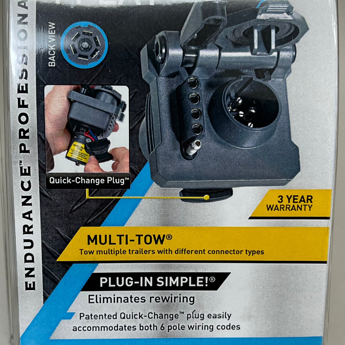 HOPKINS Towing Solutions 7 Blade to 6 Round, 5 & 4 Flat Multitow 47570