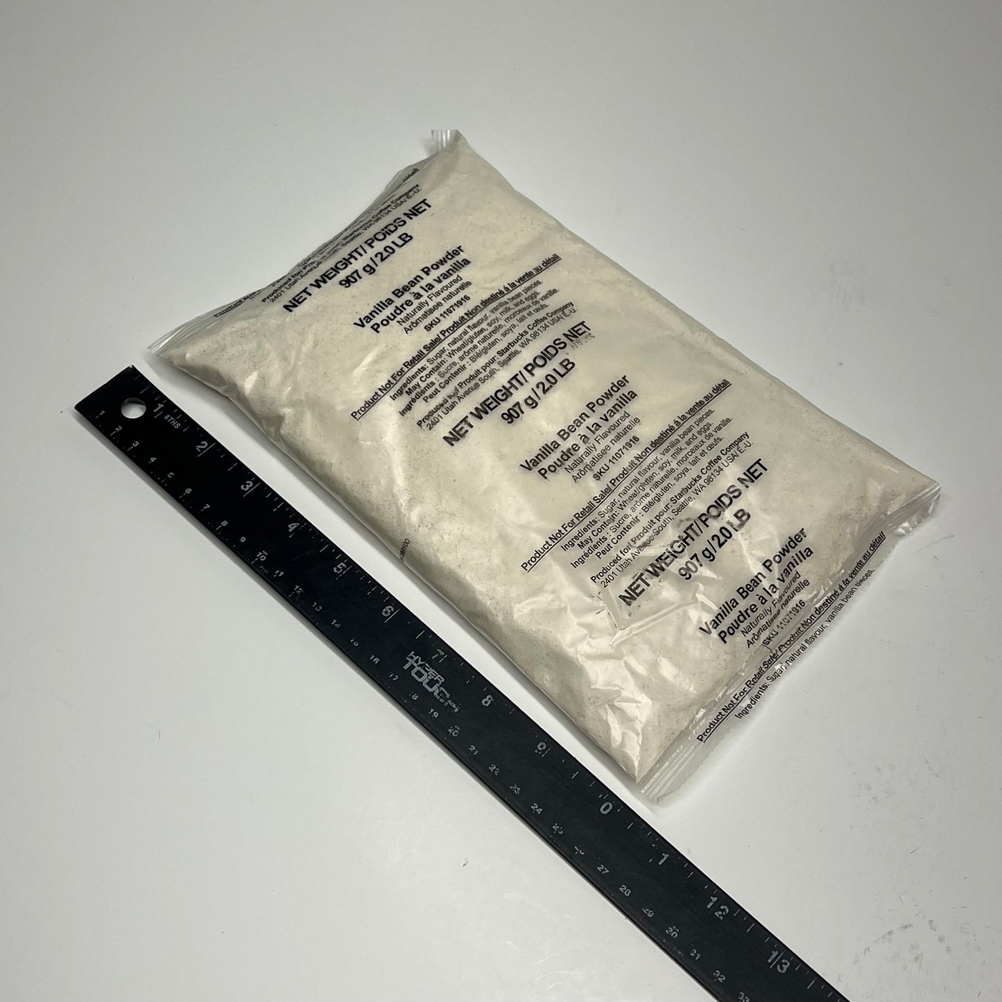 ZA@ STARBUCKS (12 PACK) Vanilla Bean Powder 2 Lb White BB 08/26