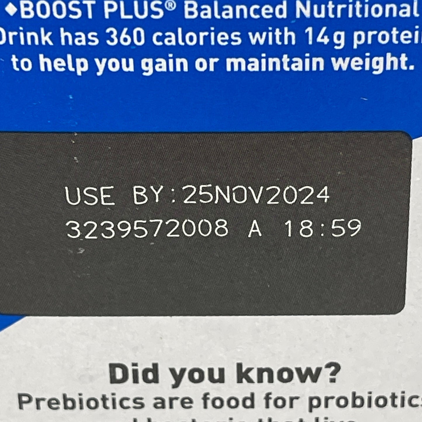 ZA@ BOOST Plus (24 PACK) Very Vanilla Balanced Nutrition Drink 8 fl oz Bottles BB 11/24