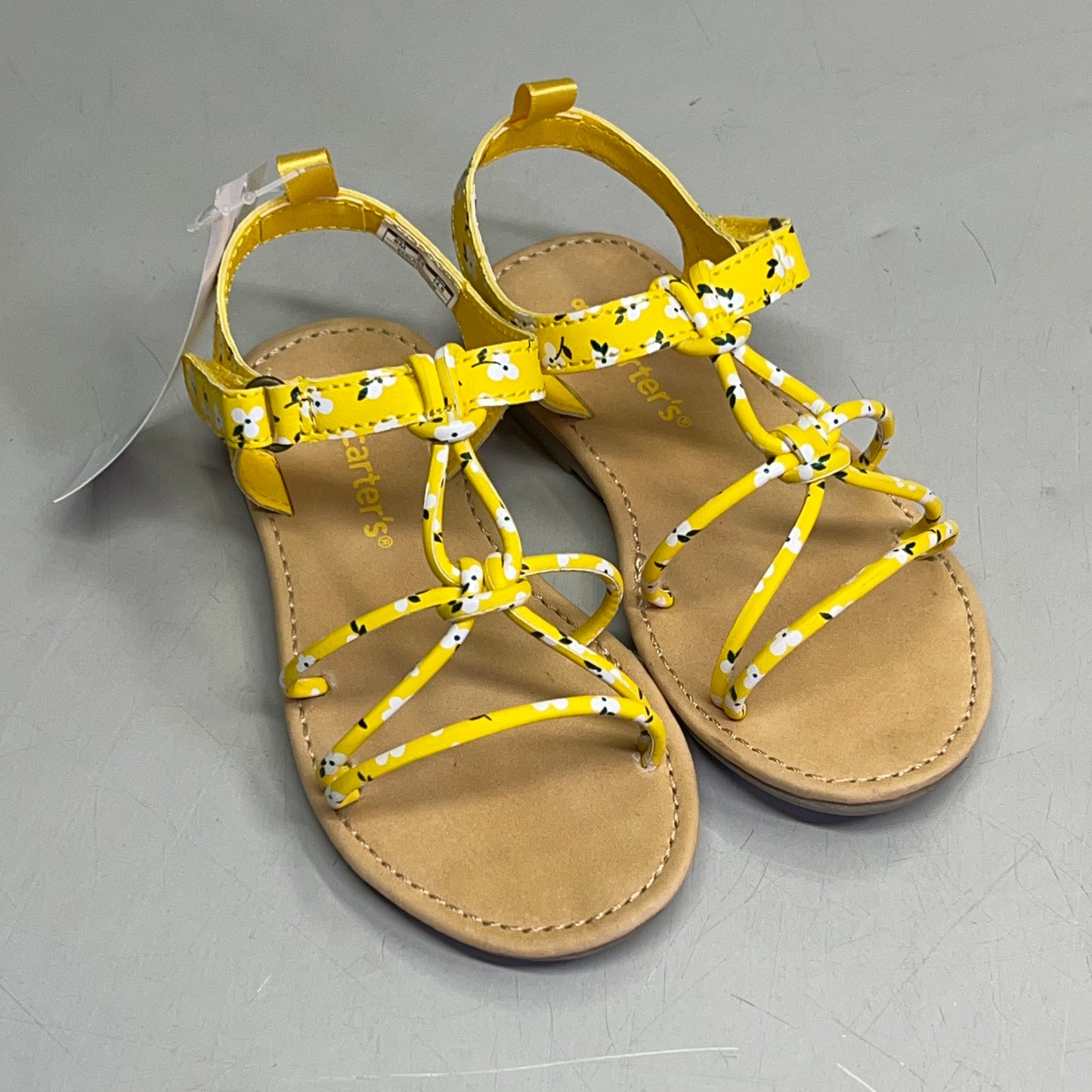 CARTER'S Earla Knot Toddler Sandal Shoe Girl's Sz 8 Yellow CS21V02B