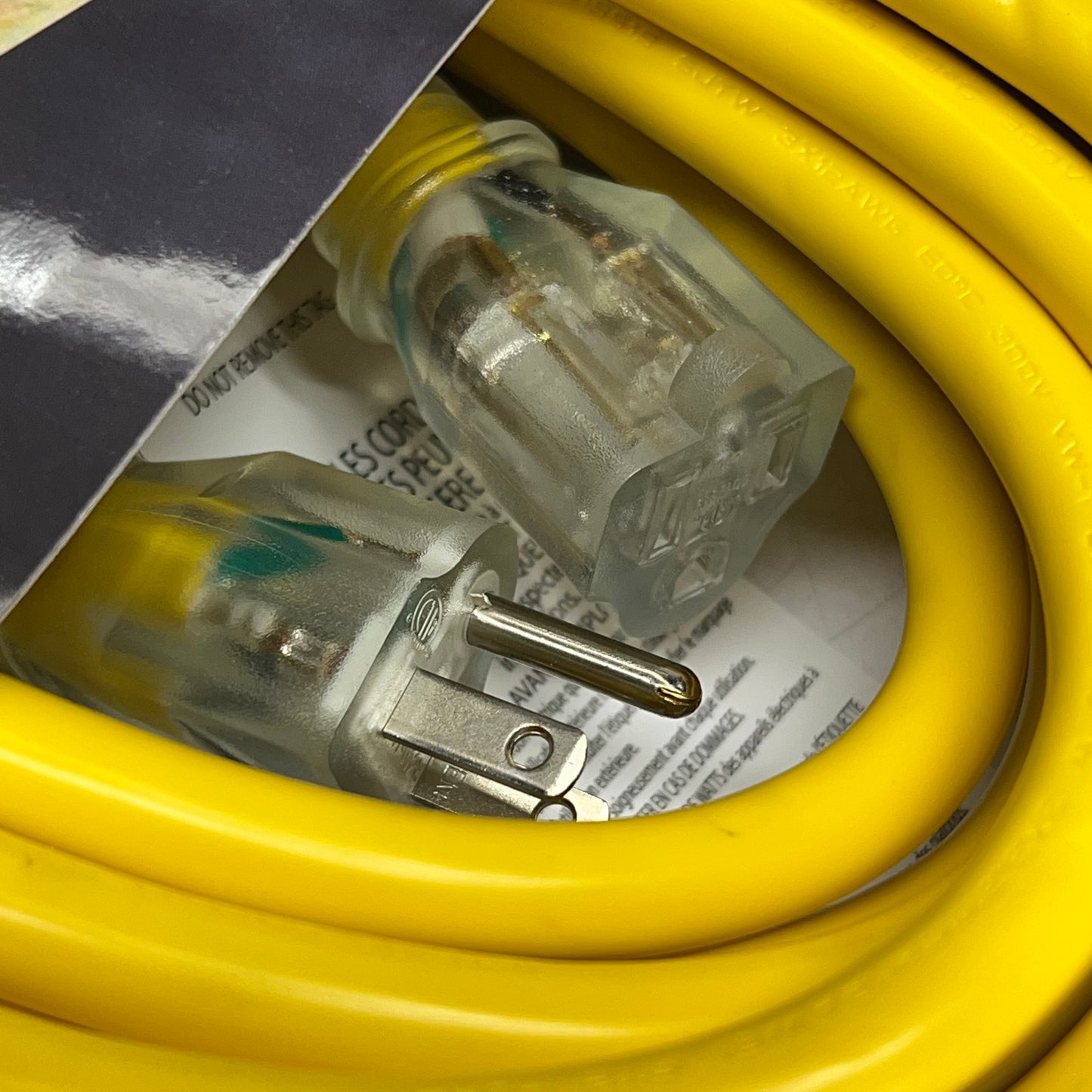 STRONGWAY Outdoor Extension Cord  15 Amps 12/3 Gauge 50' Yellow 5713536