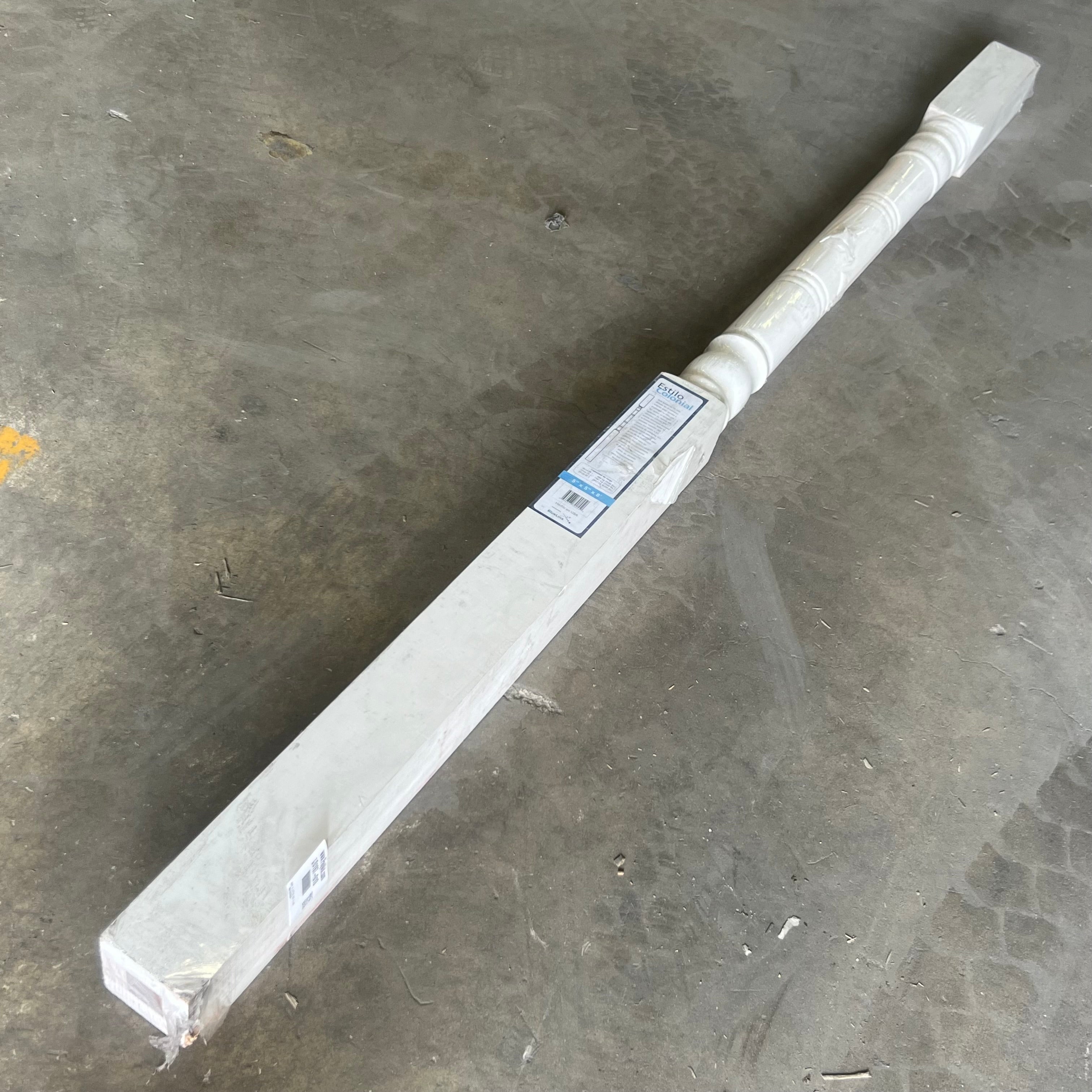 ZA@ BLUELINX Colonial Style Column Post 5β x 5β x 8' White Primed β PayWut