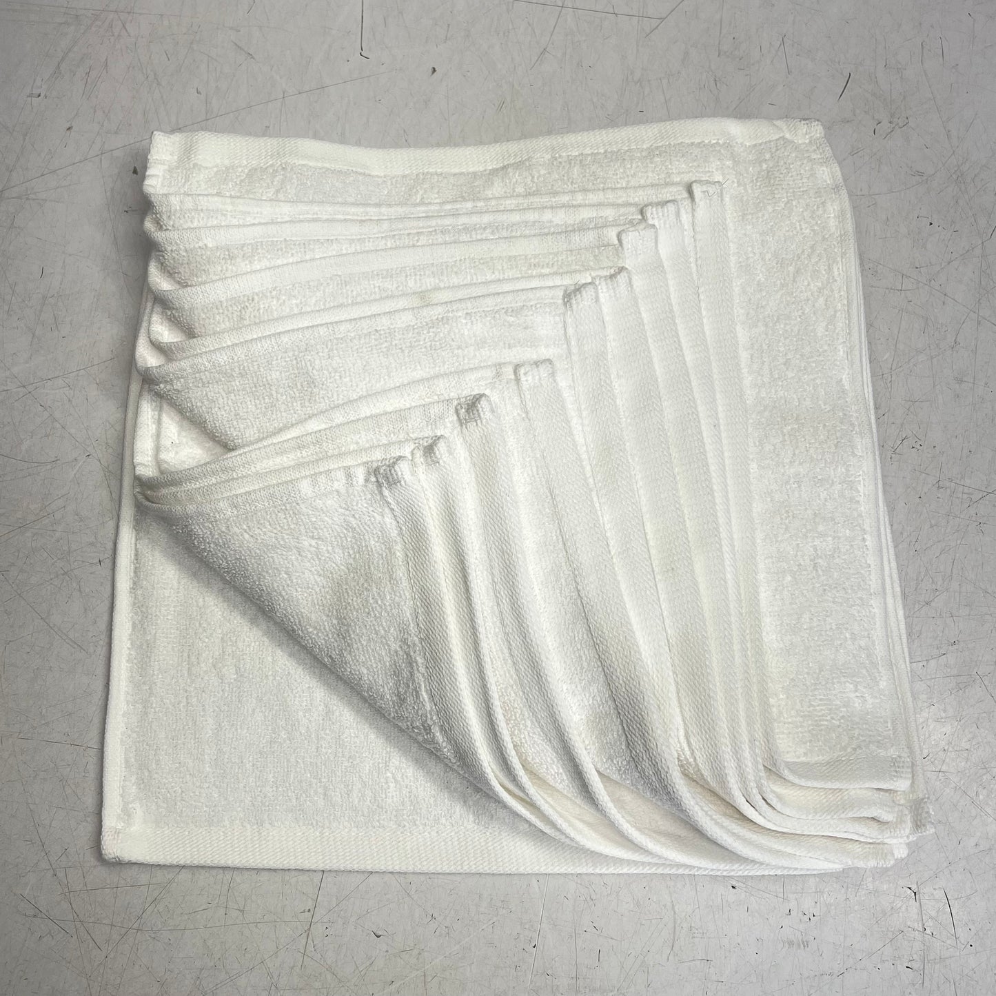ZA@ WELSPUN (10 PACK) Hotel Wash Cloths Cotton 12 x 12 White 887719102245