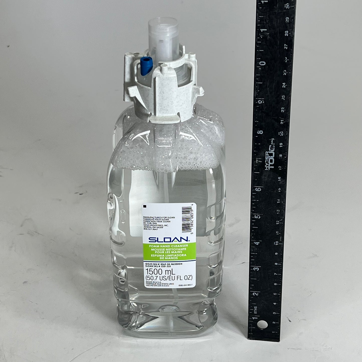 SLOAN  (4 PACK) Esd-325 Green Certified Foam Soap 1.5L Bottles Clear 03460004