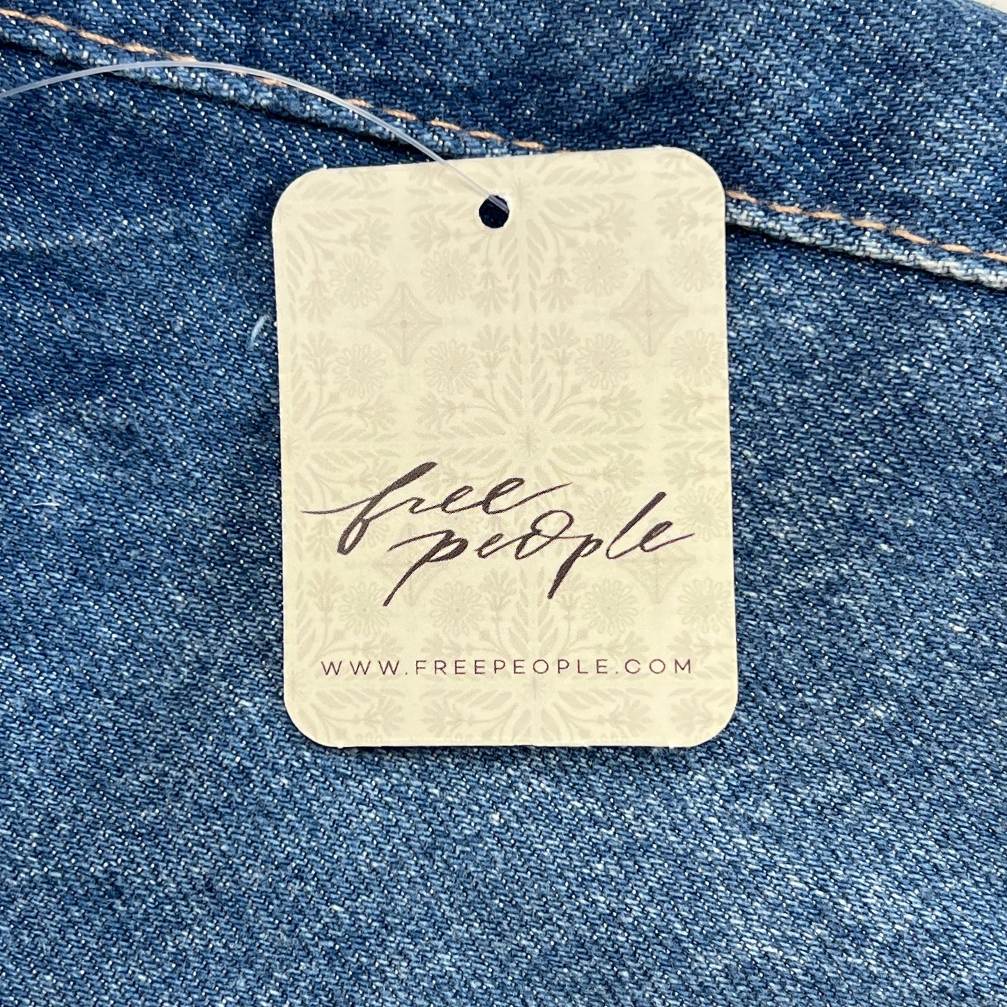 FREE PEOPLE Gallivanting Peekaboo Skort Women's Sz 31 Blue Rebel OB1904070