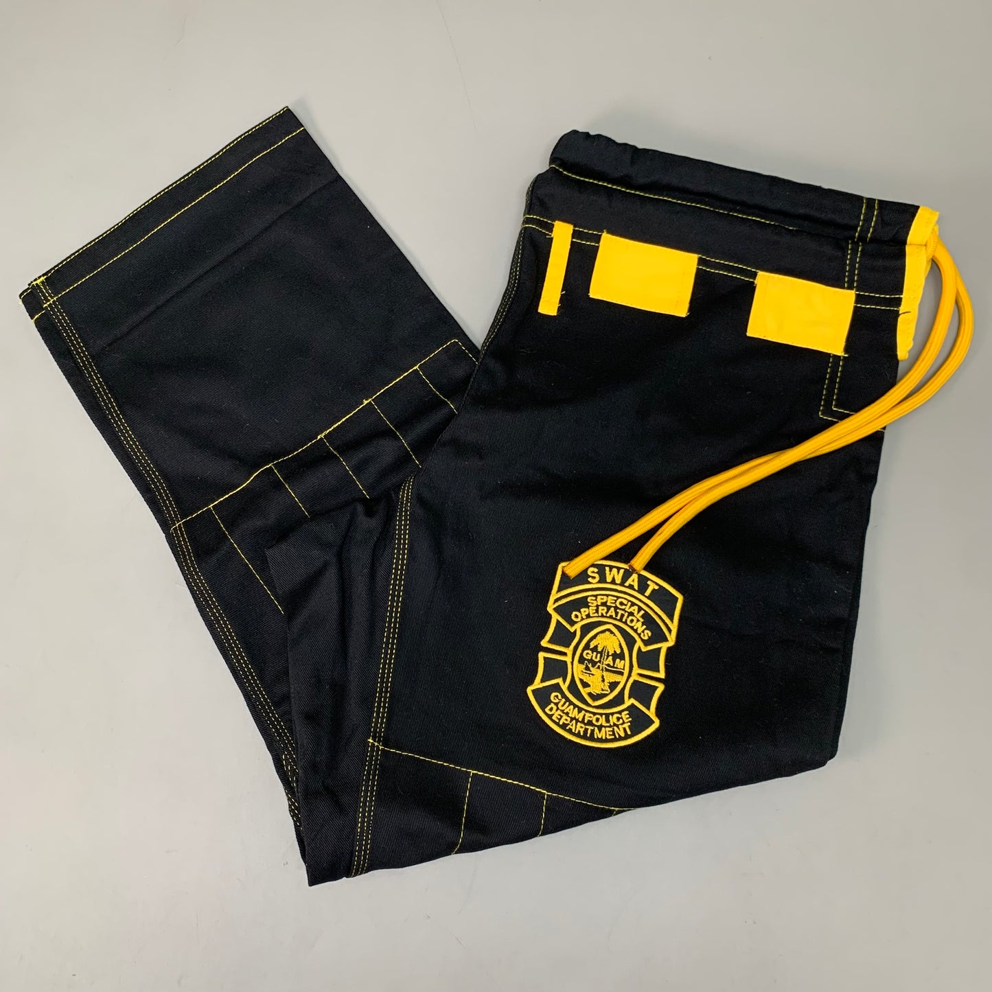 BTLGRNDS Martial Arts Jiu Jitsu Gi Uniform Adult Size Black/Yellow