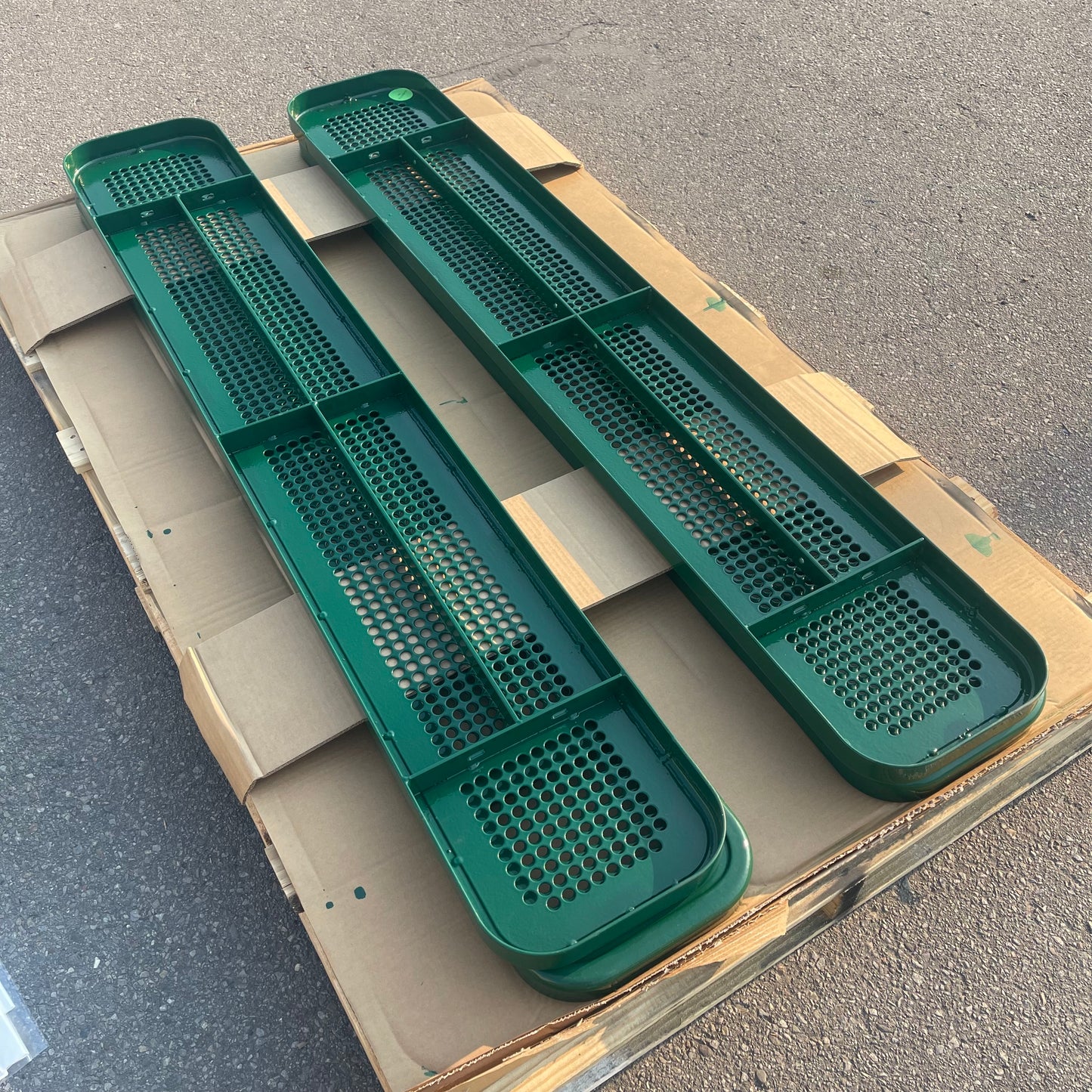 ULTRASITE (2 PACK) Heavy Duty in Ground Park Benches 6' Green