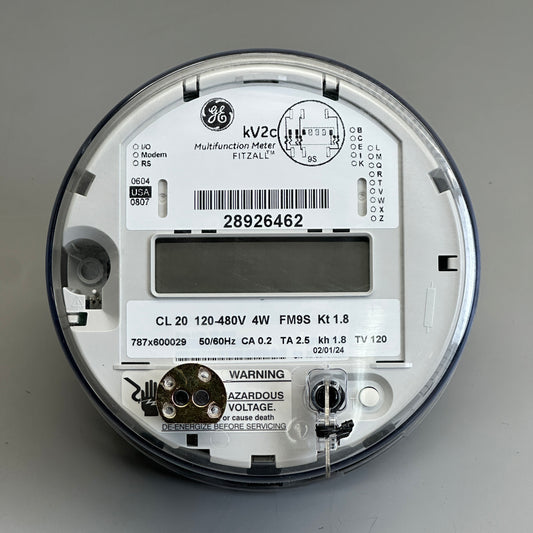 GE kV2c 6"x 6" Multifunction Electric Meter