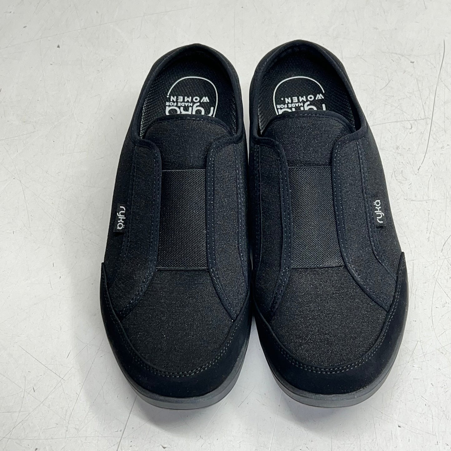 RYKA Washable Athletic Mules Lounge Comfort Sneakers Women's Sz 10W Black