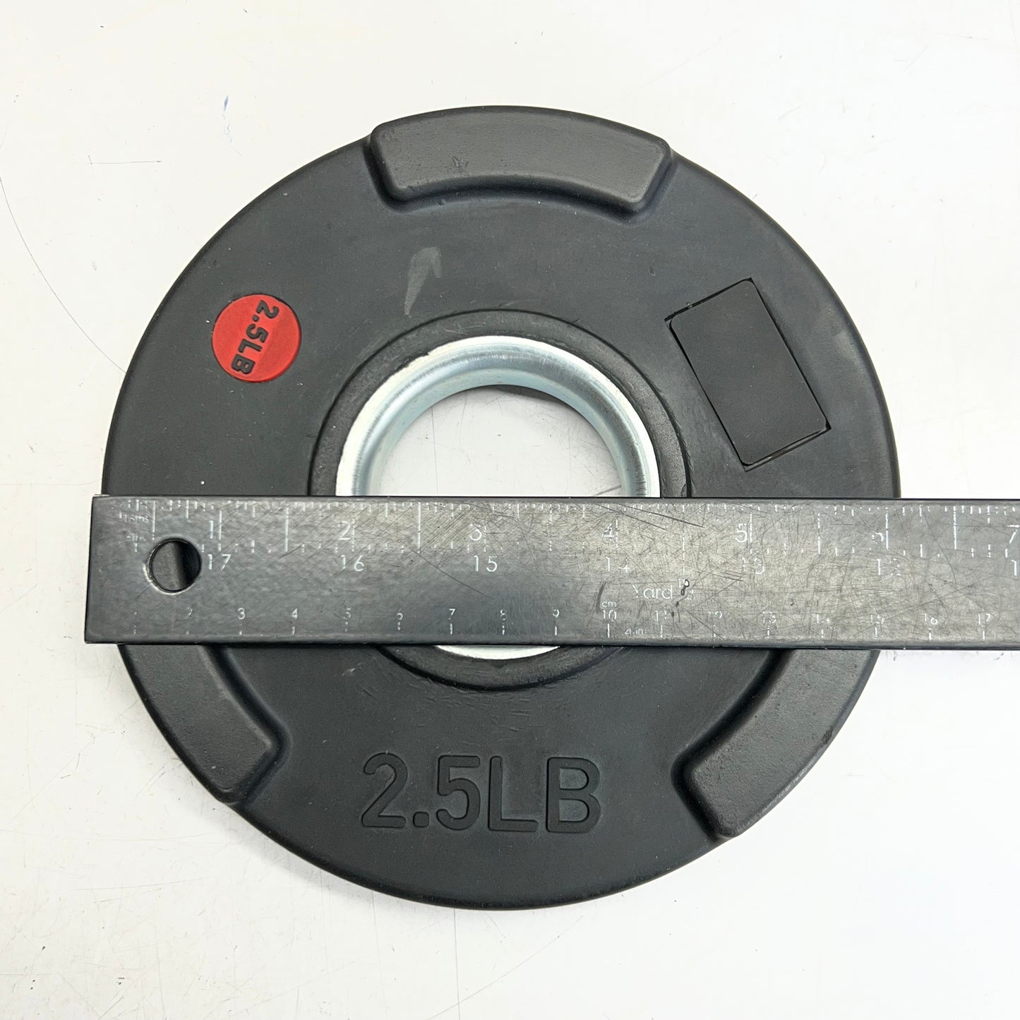 TRI-GRIP (4 PACK) Rubber Plate 2 of 5lb & 2 of 2.5lb, Black