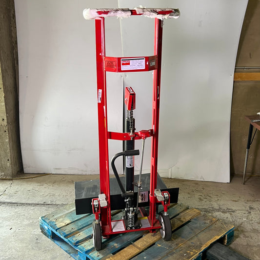 DAYTON Hydraulic Platform Lifter 750 lb Load Capacity, Red 2MPU6