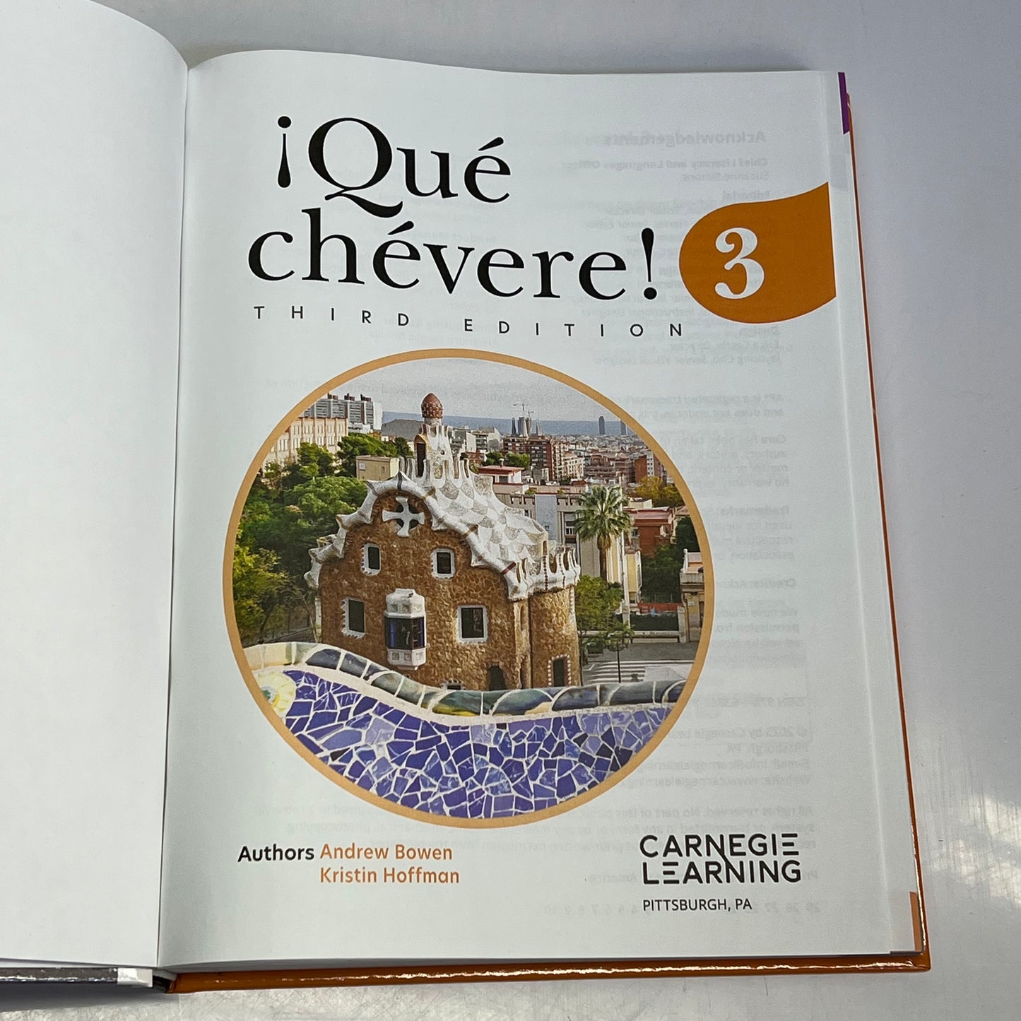 QUE CHEVERE 3rd Edition 2025 Student Edition Hardcover Educational Book
