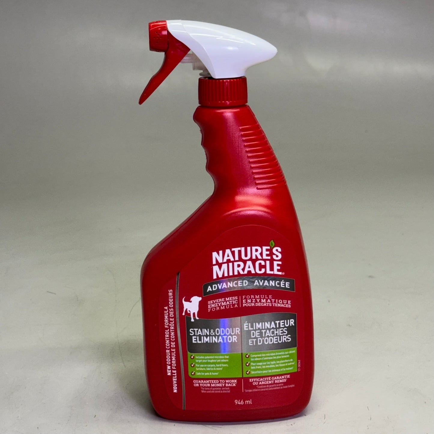 ZA@ NATURE'S MIRACLE (2 PACK) Advanced Stain & Odour Eliminator 946 ml, Red D