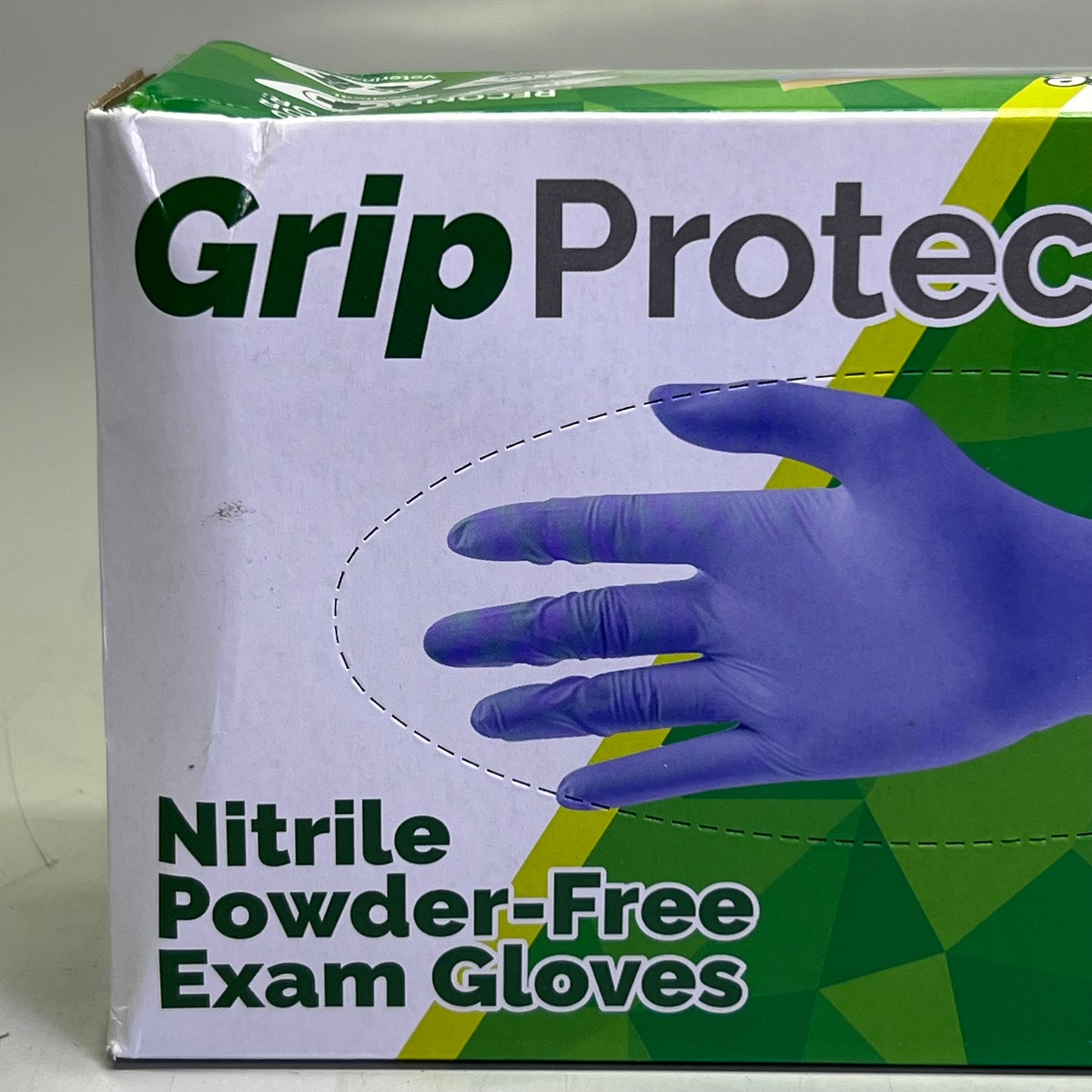 GRIPPROTECT (200 Gloves) Precise VIOLET Nitrile Exam Gloves L Violet GP4603-BX (New Other, Distressed Box)