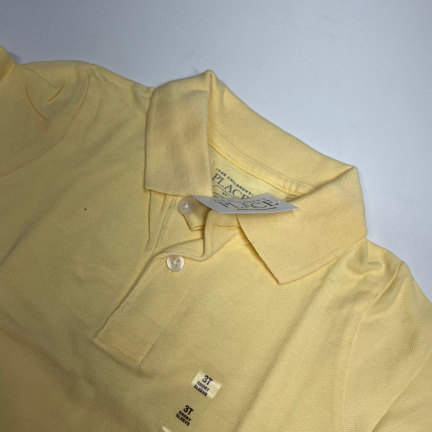 THE CHILDRENS PLACE (3 PACK) Uniform Soft Pique Polo Shirt Boy's Sz 3T Yellow