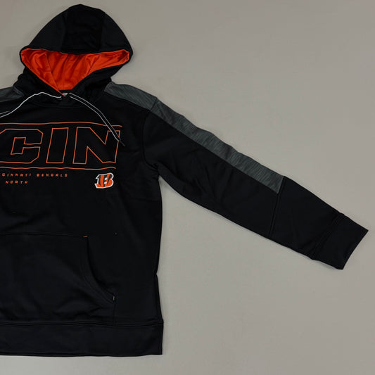 NFL Cincinnati  Bengals Hoodie AFC North Sweatshirt Pullover SZ M Black 1802967