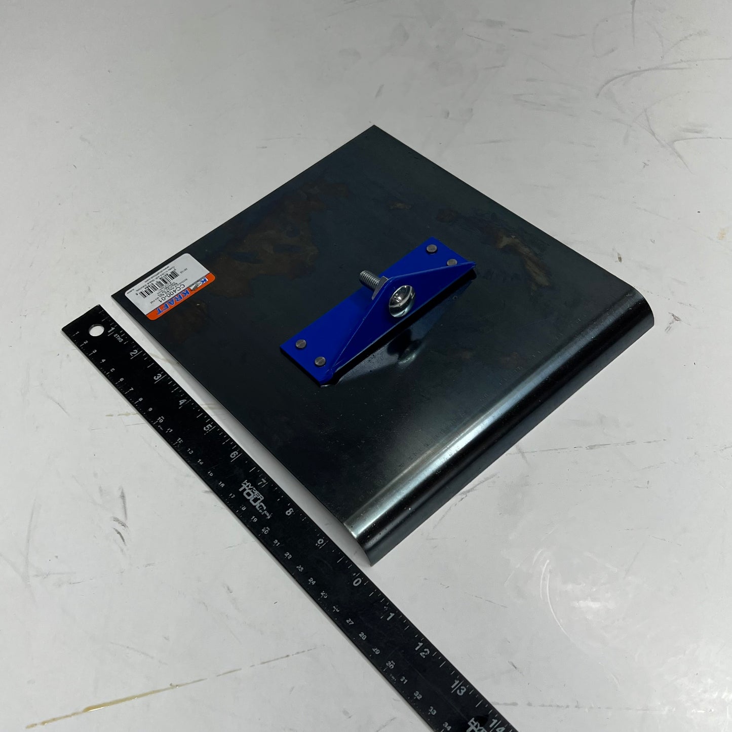 KRAFT TOOLS 2-Way Walking Edger Tool 9" X 10" 3/4" R Blue Steel CC400-01